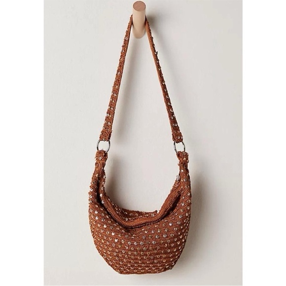 Free People Handbags - NEW Free People Catch My Shimmer Sequin Sling Bag